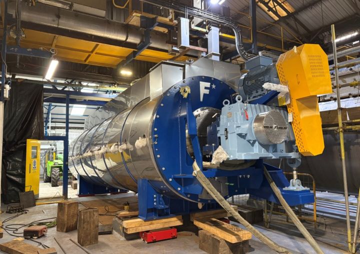 Dryer installation at Pelagia fishmeal and fish oil plant