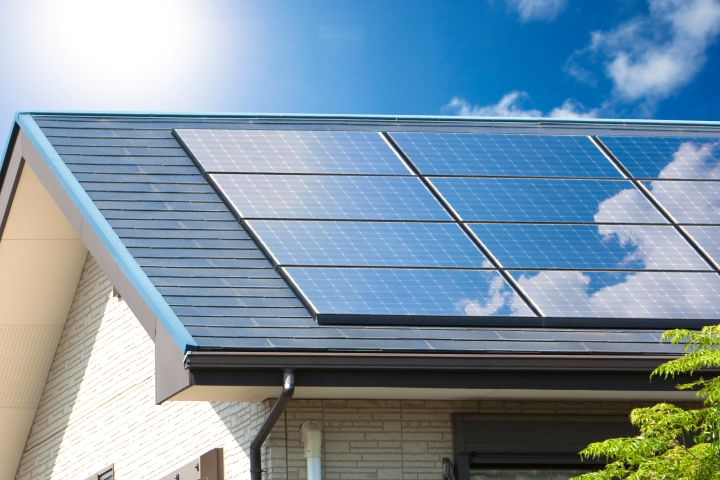 Solceller på hustak