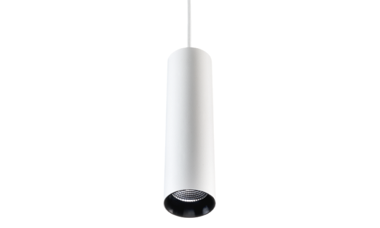 Zip Tube Mini Pendant White Pendant 870lm 3000K Ra 98 Trailing edge dimming