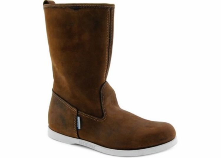 hankø boots fra sebago. brunt skinn, produktbilde sett fra siden