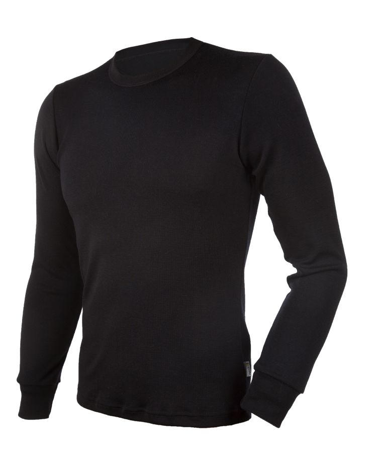 Ullgenser i merinoull fra Janus til herre. Sort genser fra kolleksjonen BlackWool