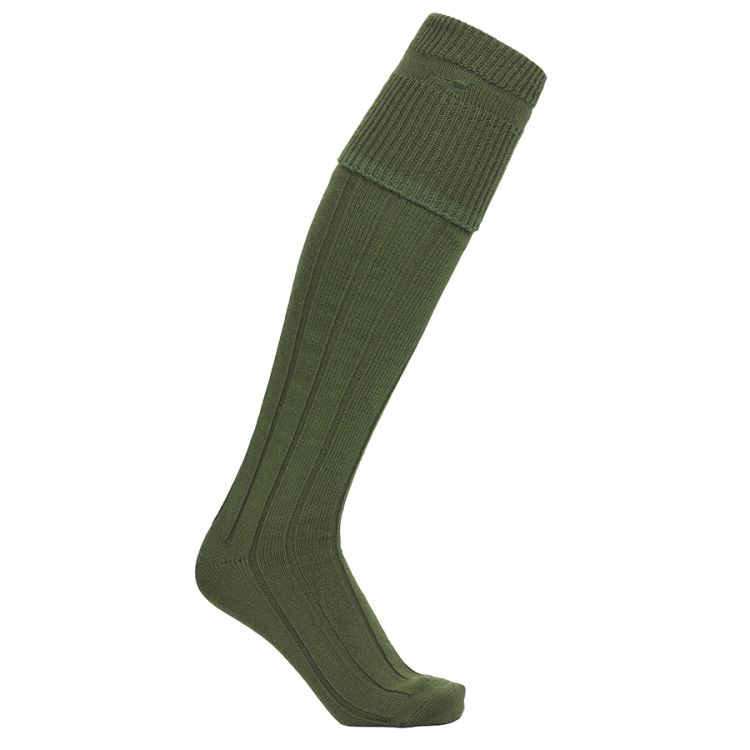 Colonial stocking fra Laksen i fargen Forest. Produktbilde