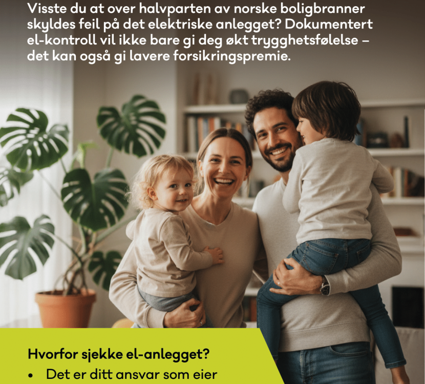 Elkontroll bolig iht. NEK 405-2
