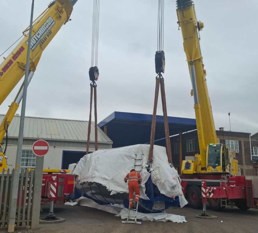 Disc dryer installation at fishmeal plant