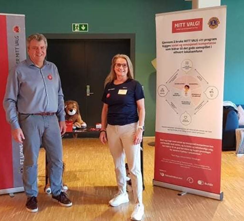 Tonje, fung.leder og Jonny, styreleder var begge fornøyde etter årets MITT VALG-konferanse.