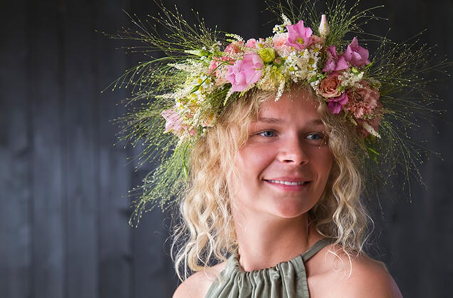 Blomsterkransen sett forfra