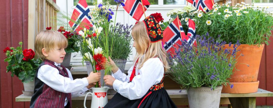 Pynt opp uteområdet til 17. mai