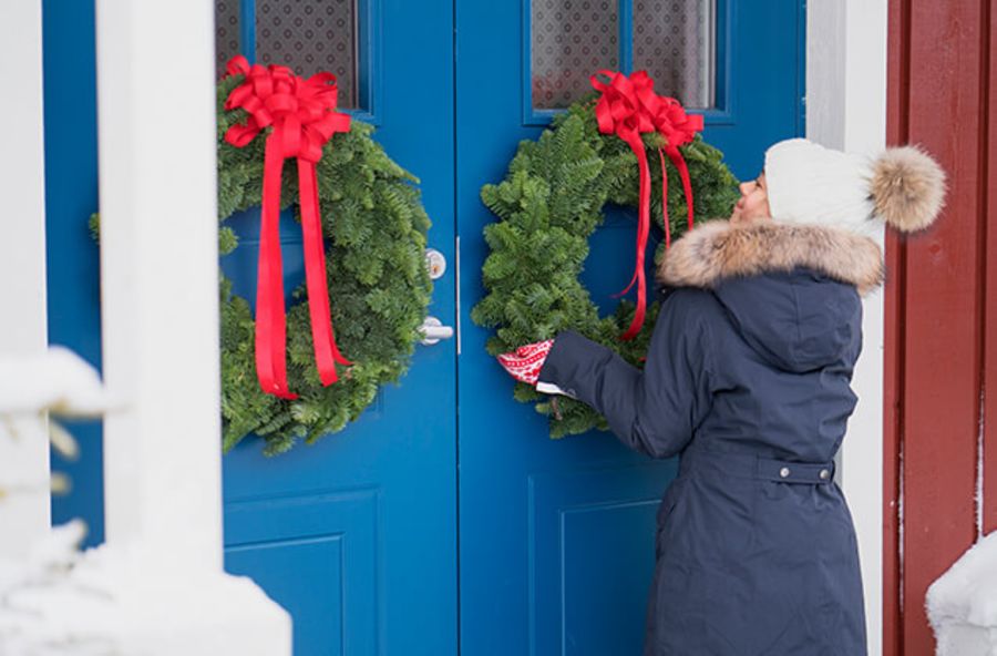 DIY: en julekrans til ytterdøren