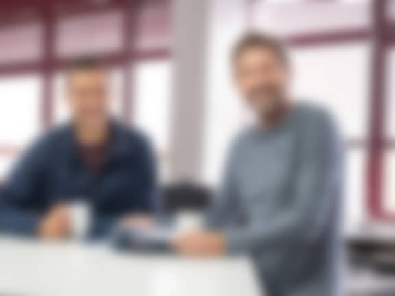 Glückliche Mitarbeiter