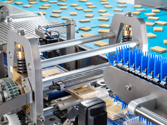 Flow-wrapping machine