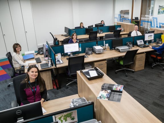 Team of employees