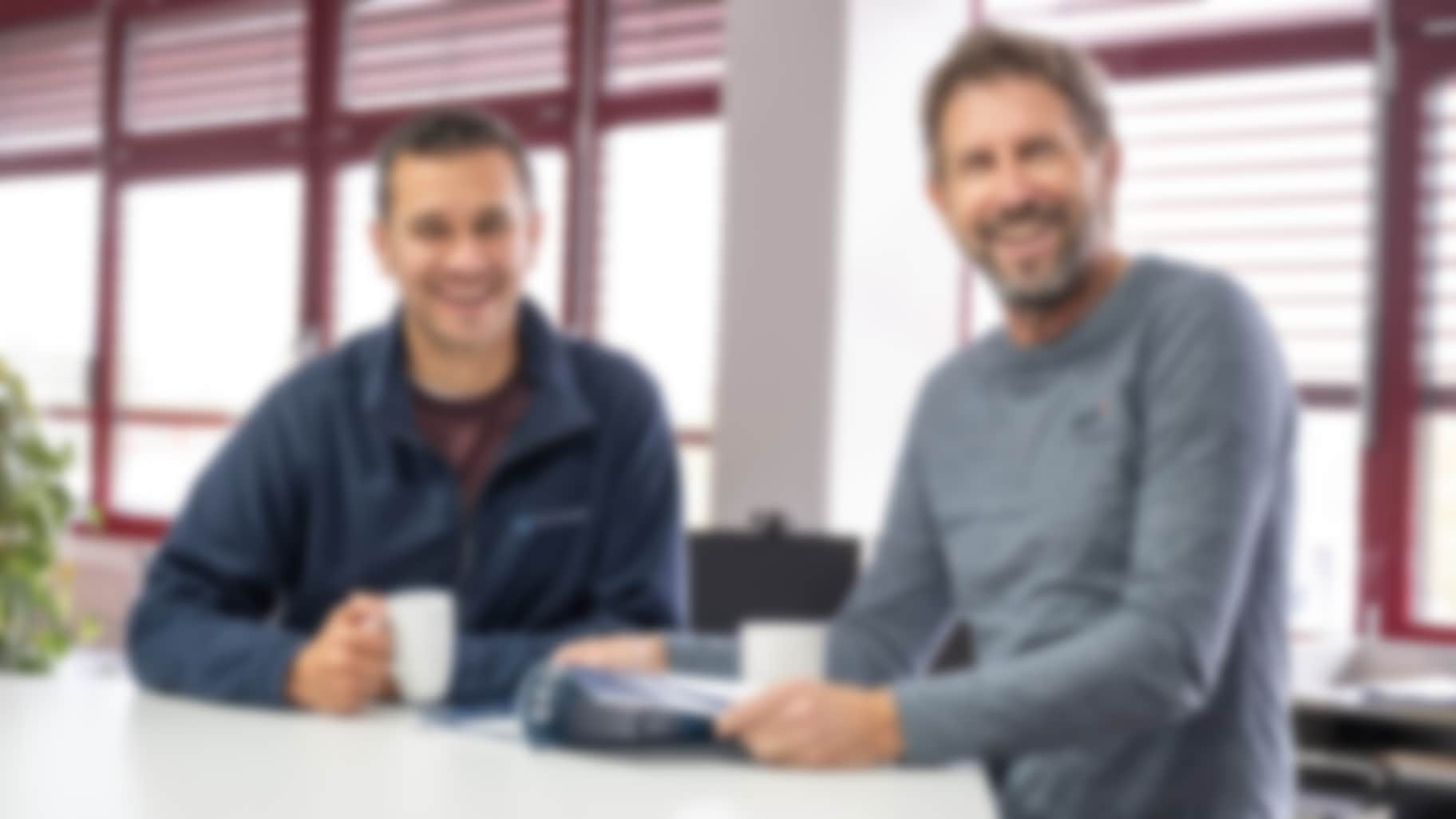 Glücklicher Mitarbeiter