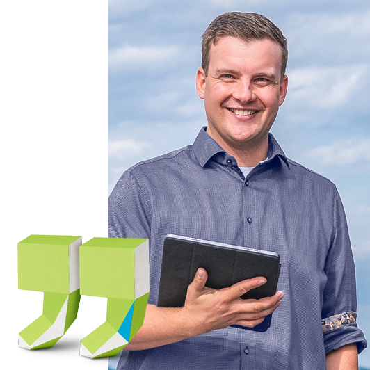 Portrait of Max Wagner, Head of building management, Gerhard Schubert GmbH