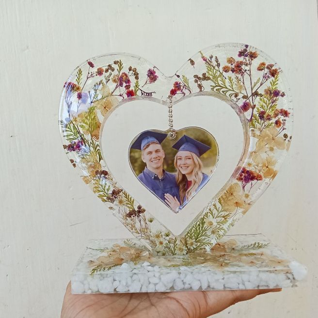 Crystal epoxy resin photo frame