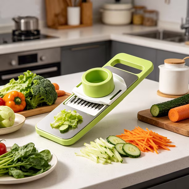 Multifunctional Stainless Steel Vegetable Slicer And Chopper - Kitchen Tool Designed For Food Preparation And Daily Cooking Routine