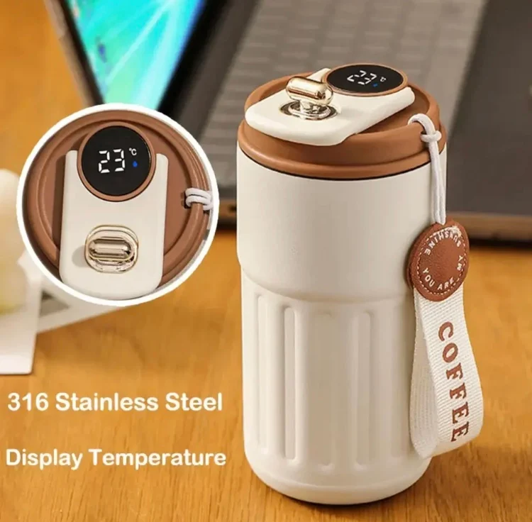 450ML Smart Temperature Display Coffee Mug Keep Drinks Hot/Cold