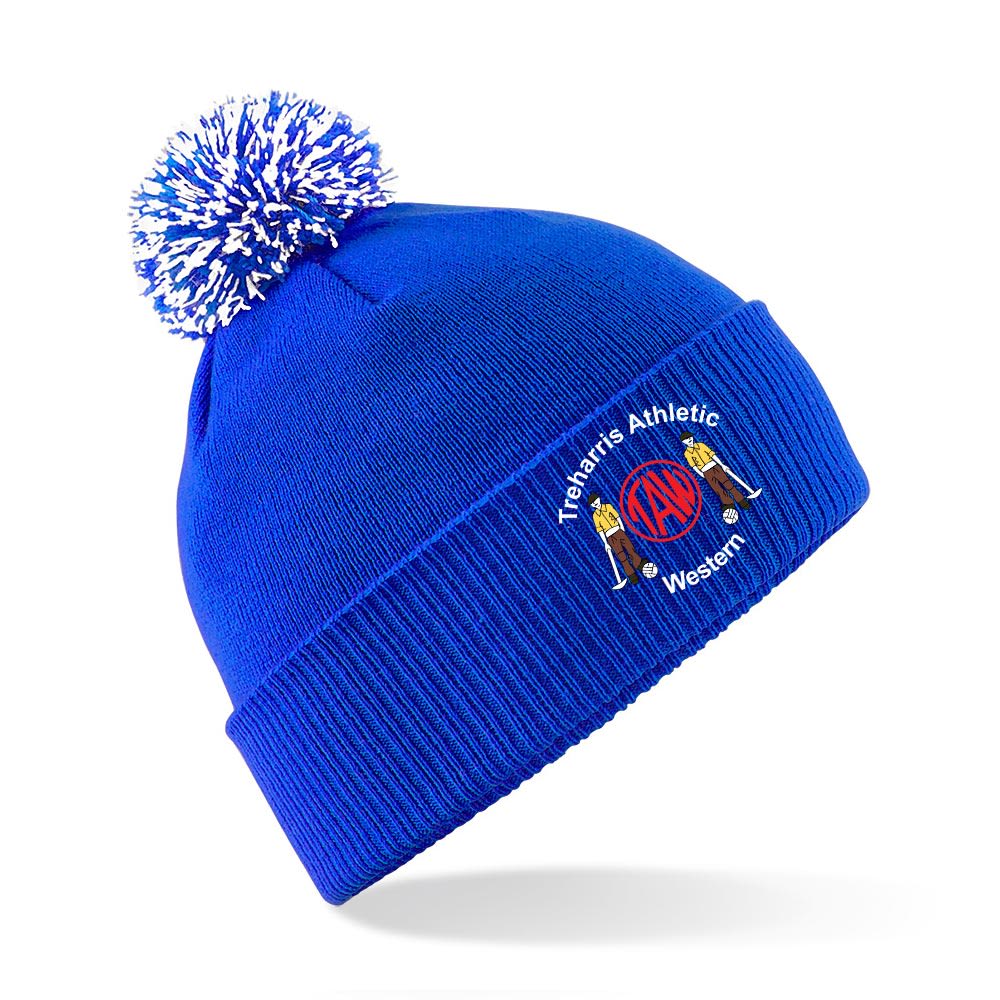 Treharris Athletic Bobble Hat Ruggerbug