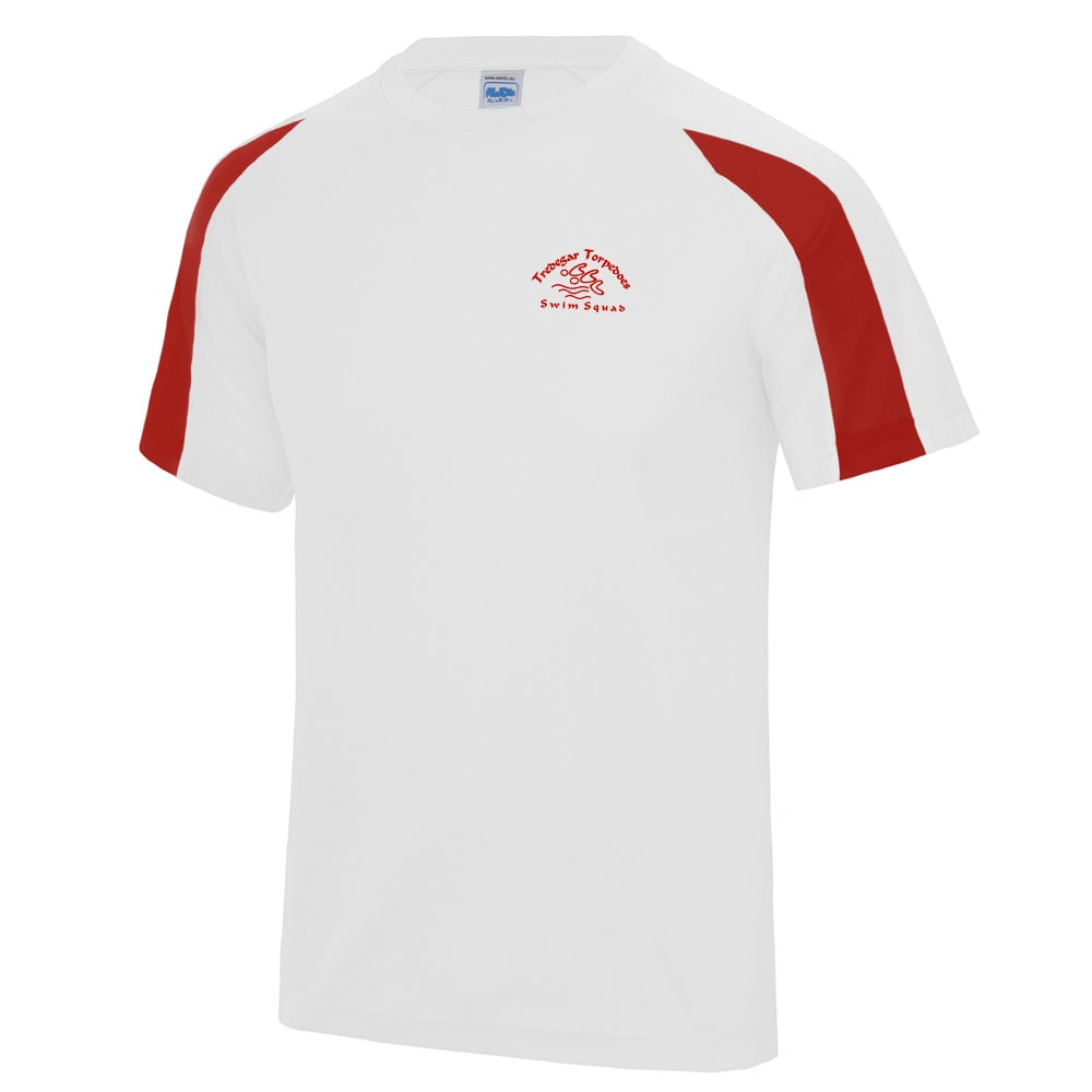 Tredegar Torpedoes – Cool Contrast T-Shirt (White) Ruggerbug