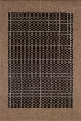 Couristan Recife Checkered Field Black/Cocoa