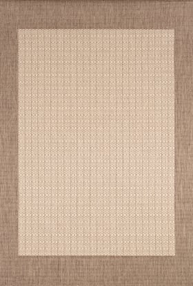 Couristan Recife Checkered Field Natural/Cocoa