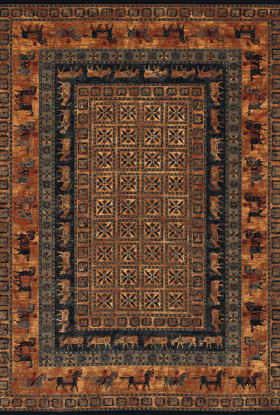 Couristan Old World Classic Pazyrk Burnished Rust