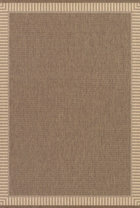 Couristan Recife Wicker Stitch Cocoa/Natural
