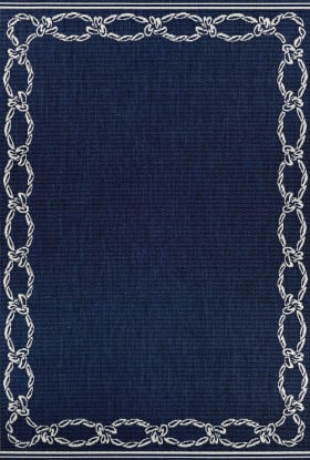Couristan Recife Rope Knot Ivory/Indigo