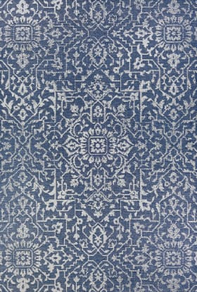 Couristan Monte Carlo Palmette Navy/Ivory