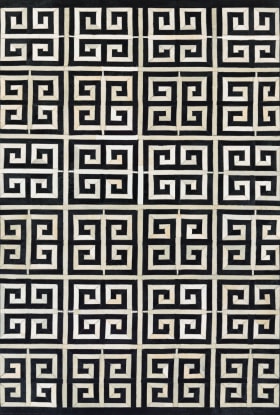 Couristan Chalet Meander Black/Ivory