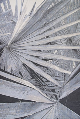 Couristan Dolce Kalamiaris Palms Palm/Silver