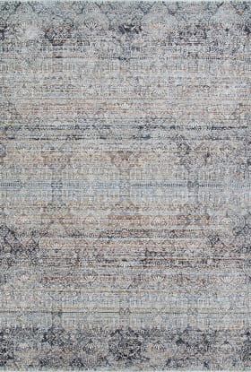 Couristan Luxor Barocco Multi/Antique Beige Pewter