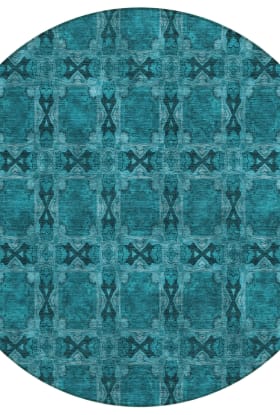 Addison Rugs Chantille Teal 8'0" x 8'0" Round