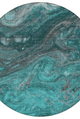 Addison Rugs Chantille Teal 8'0" x 8'0" Round