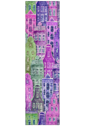 Addison Rugs Chantille Purple 2'3" x 7'6" Runner