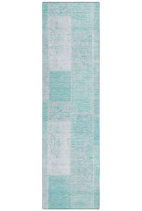 Addison Rugs Chantille Aqua 2'3" x 7'6" Runner