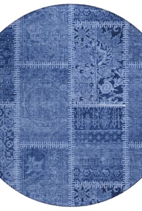 Addison Rugs Chantille Navy 8'0" x 8'0" Round
