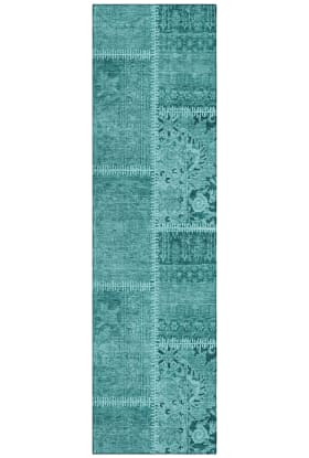 Addison Rugs Chantille Turquoise 2'3" x 7'6" Runner