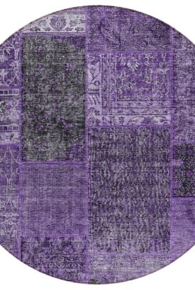 Addison Rugs Chantille Eggplant 8'0" x 8'0" Round