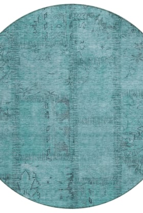 Addison Rugs Chantille Teal 8'0" x 8'0" Round