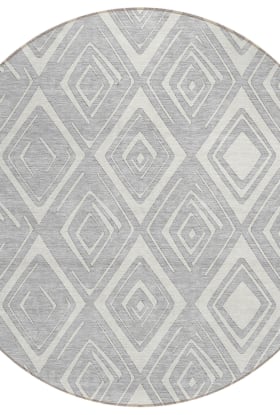 Addison Rugs Chantille Silver 8'0" x 8'0" Round