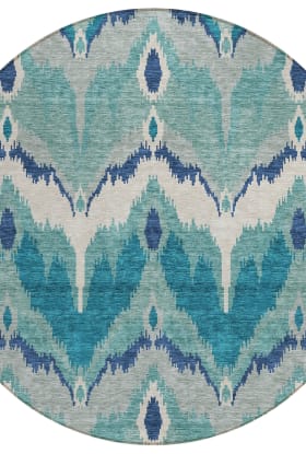 Addison Rugs Chantille Teal 8'0" x 8'0" Round