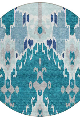 Addison Rugs Chantille Teal 8'0" x 8'0" Round