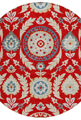Addison Rugs Chantille Red 8'0" x 8'0" Round