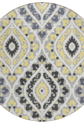 Addison Rugs Chantille Gray 8'0" x 8'0" Round