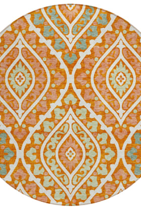 Addison Rugs Chantille Orange 8'0" x 8'0" Round