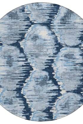 Addison Rugs Chantille Navy 8'0" x 8'0" Round