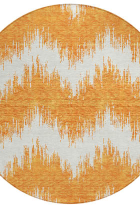 Addison Rugs Chantille Orange 8'0" x 8'0" Round
