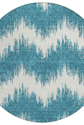 Addison Rugs Chantille Teal 8'0" x 8'0" Round