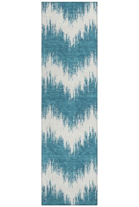 Addison Rugs Chantille Teal 2'3" x 7'6" Runner