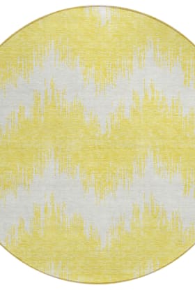 Addison Rugs Chantille Yellow 8'0" x 8'0" Round